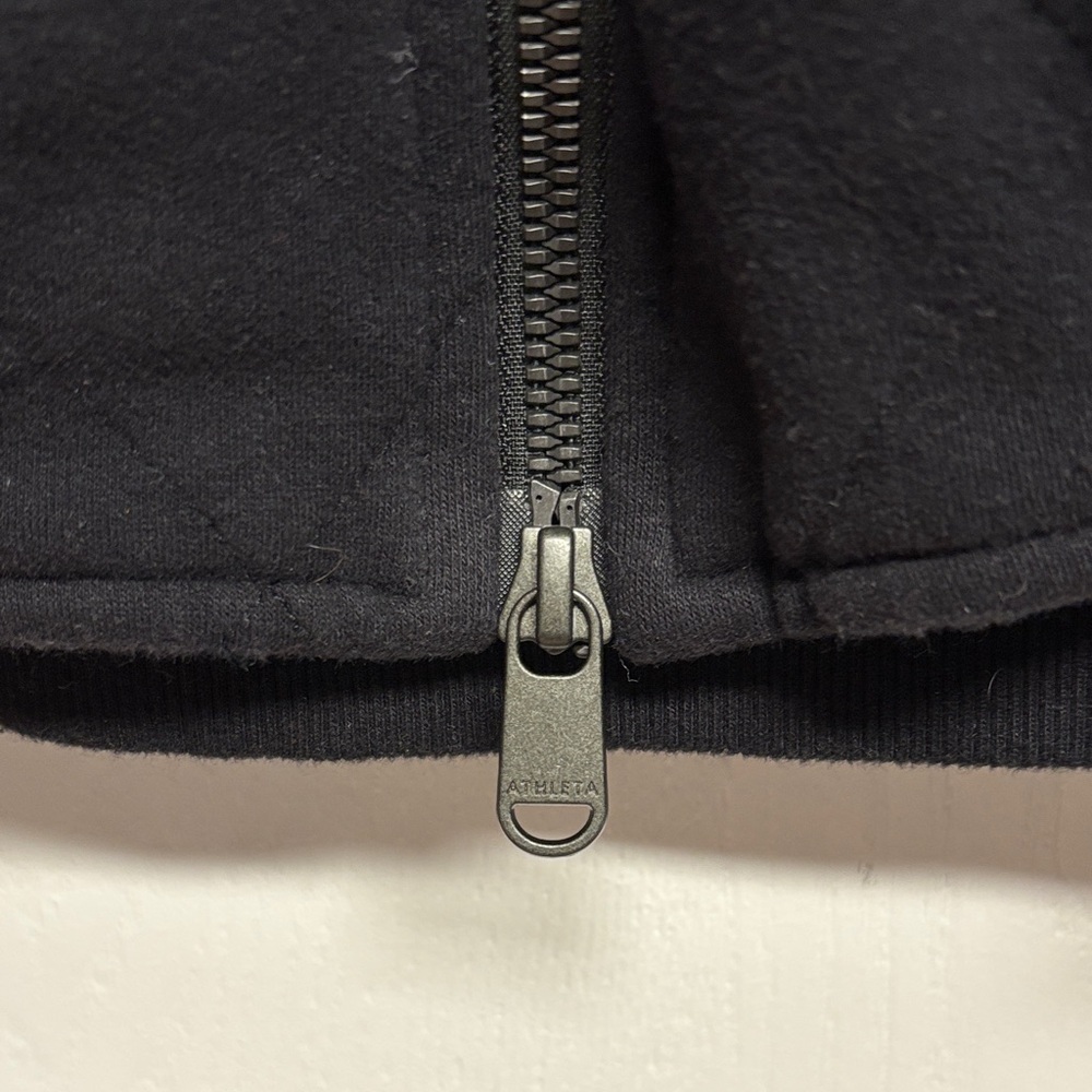Athleta Small‎ Black Quilted Bomber Jacket. EUC - Picture 15 of 16